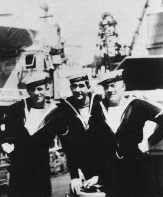 Roy (centre) with two colleagues